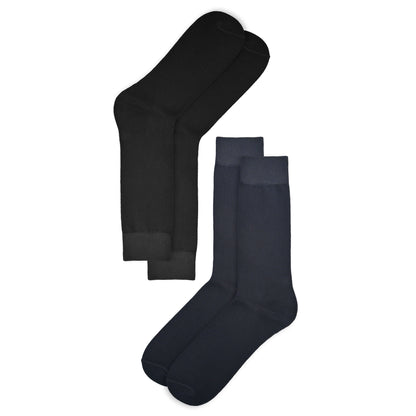 Gol Men's Combed Cotton Guamini Dress Socks - Pack Of 2 Pairs Socks KHP D2 EUR 40-44 