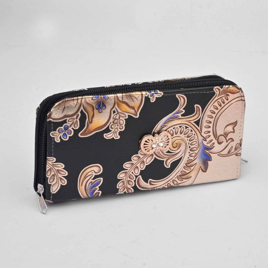 Women's Artigas Printed Design Double Zipper Pouch/Purse Hand Bag CPUS D3 