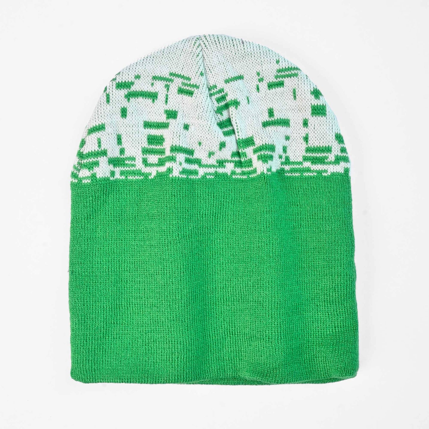 Men's Contrast Design Knitted Beanie Cap Cap First Choice D3 