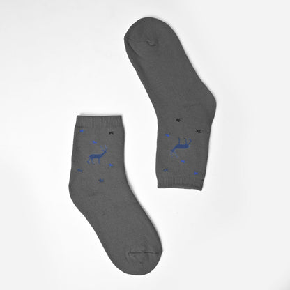 Tazoo Men's Deer Printed Crew Socks Socks SRL D3 EUR 36-41 