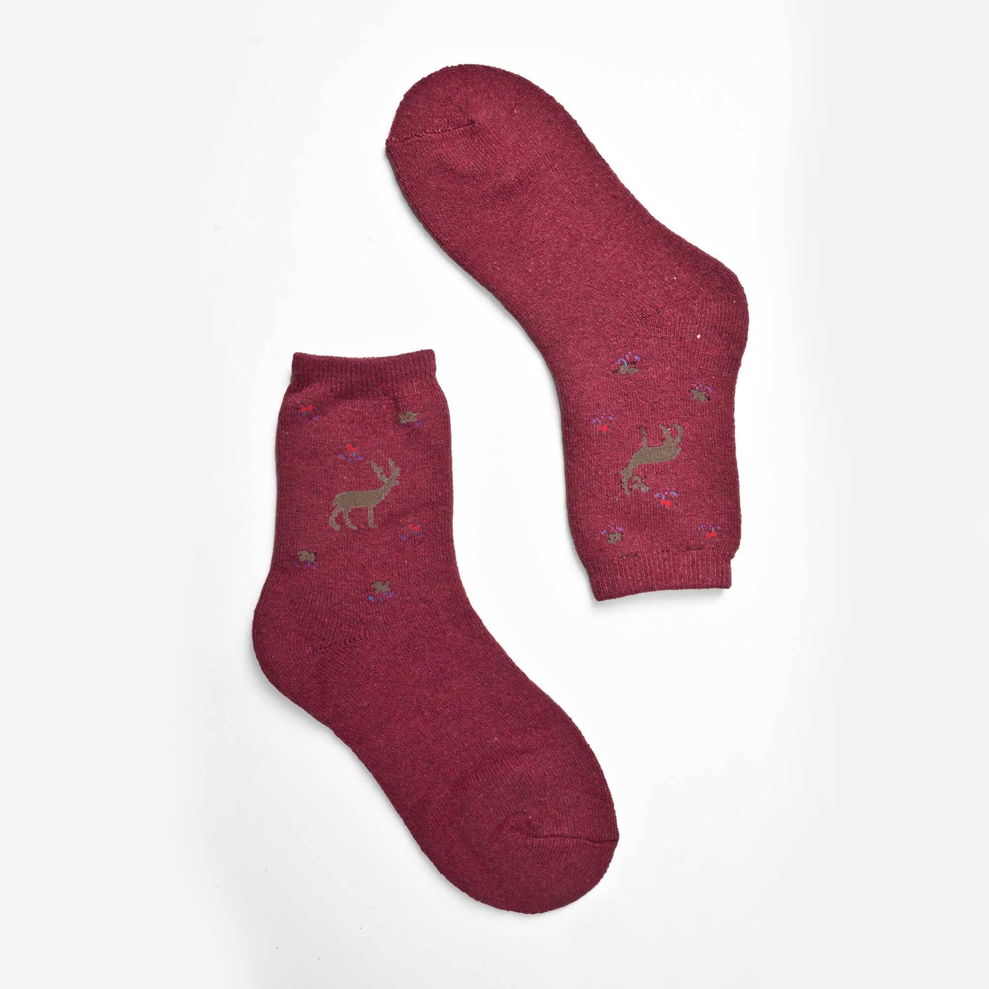 Tazoo Men's Deer Printed Crew Socks Socks SRL D4 EUR 36-41 