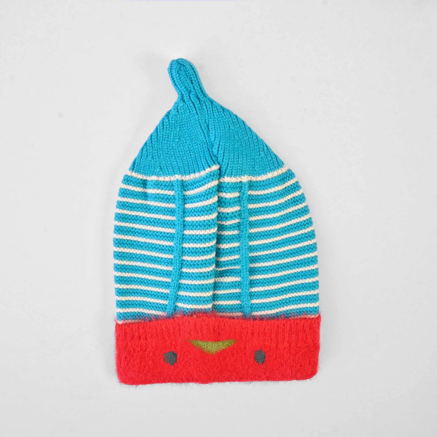 Kid's Contrast Lining Winter Knitted Beanie Cap Headwear SRL D4 