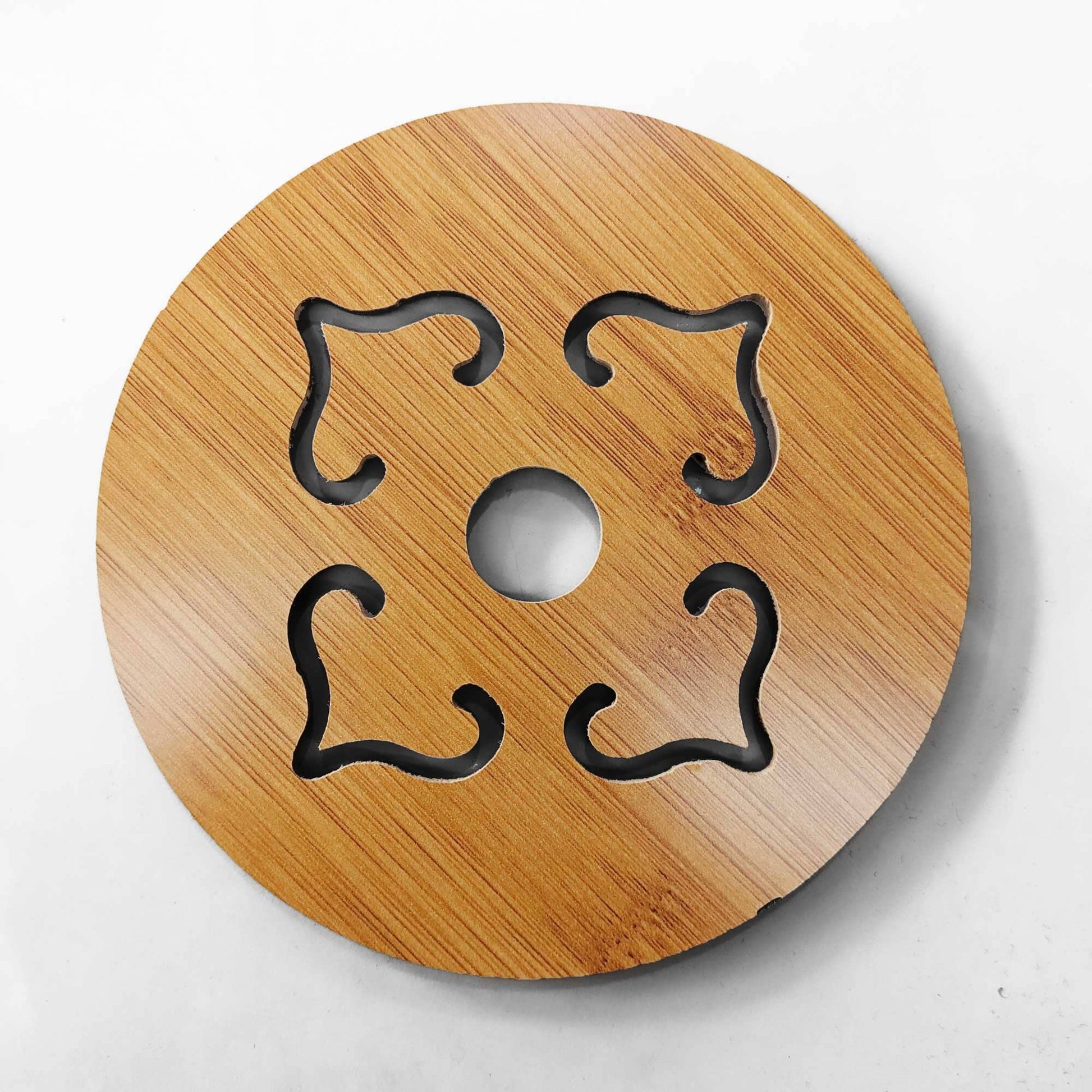 Round Cafe Wooden Hot Dish Coasters Crockery RAM D4 