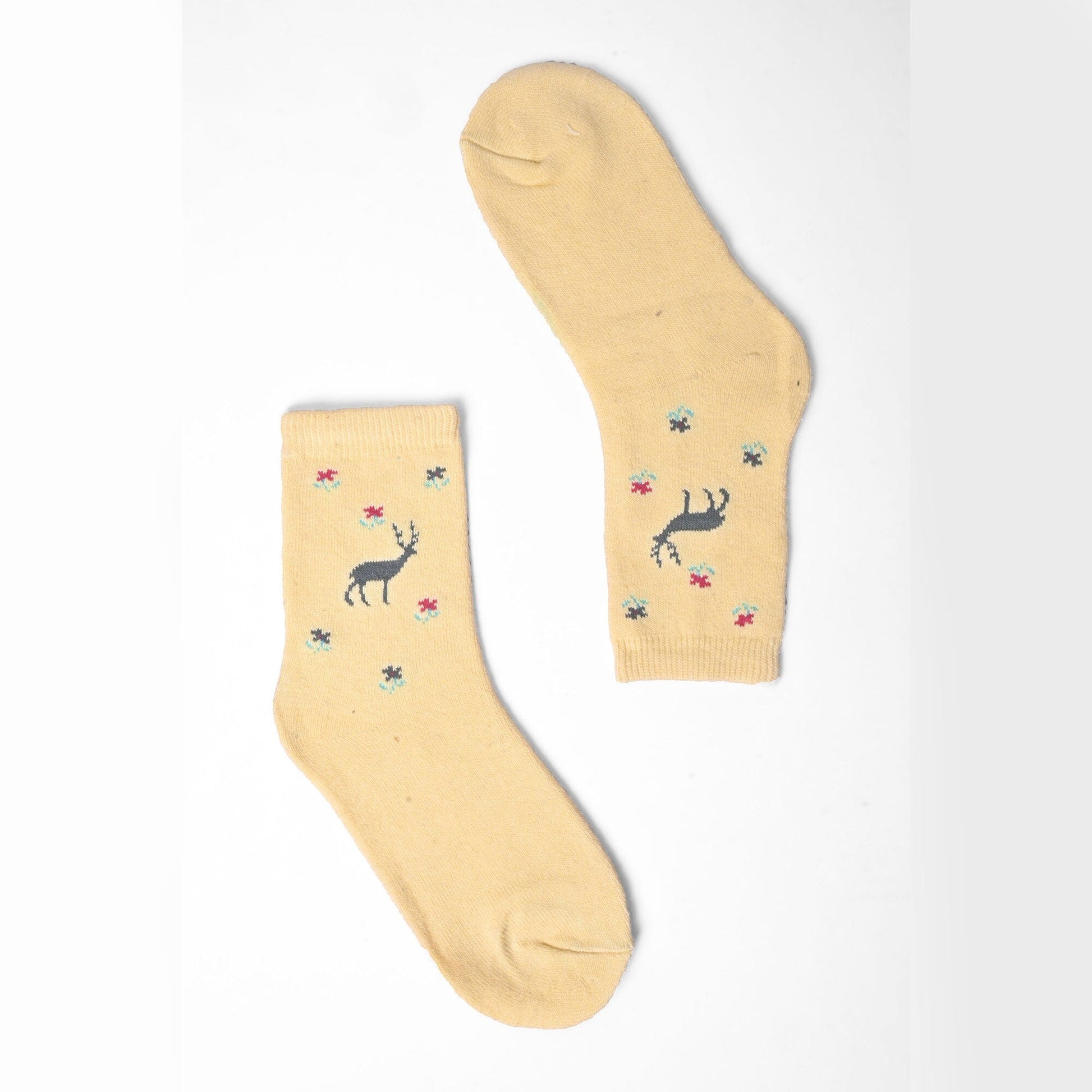 Tazoo Men's Deer Printed Crew Socks Socks SRL D5 EUR 36-41 