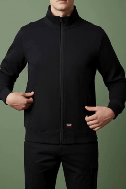 Cut Label Men's Fleece Zipper Jacket