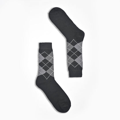 Men's Box Pattern Design Regular Dress Socks Socks RKI D7 EUR 36-44 