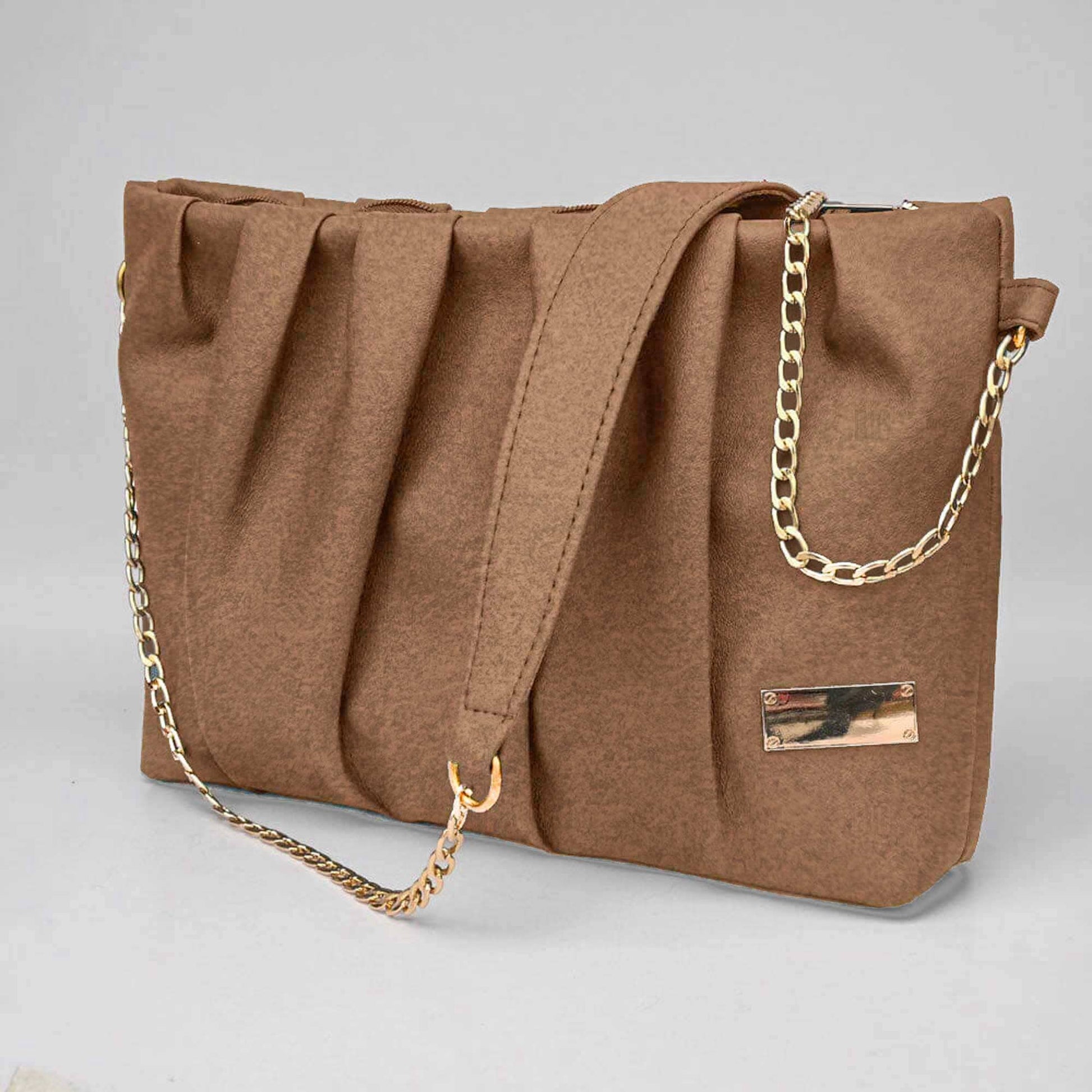 Women's Gustavo Premium Leather Shoulder Bag bag SNAN Traders Caramel 