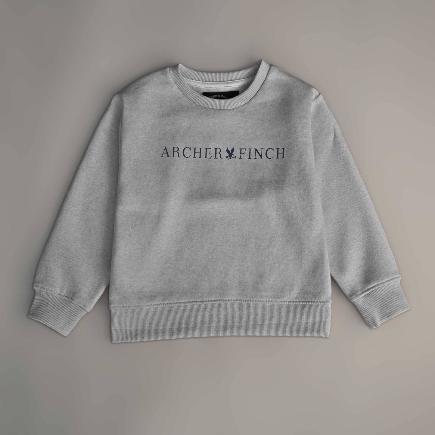 A&F Boy's Archer & Finch Printed Fleece Sweat Shirt Boy's Sweat Shirt LFS Heather Grey 3-4 Years 