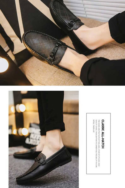Men's Massacre Design Loafer Shoes