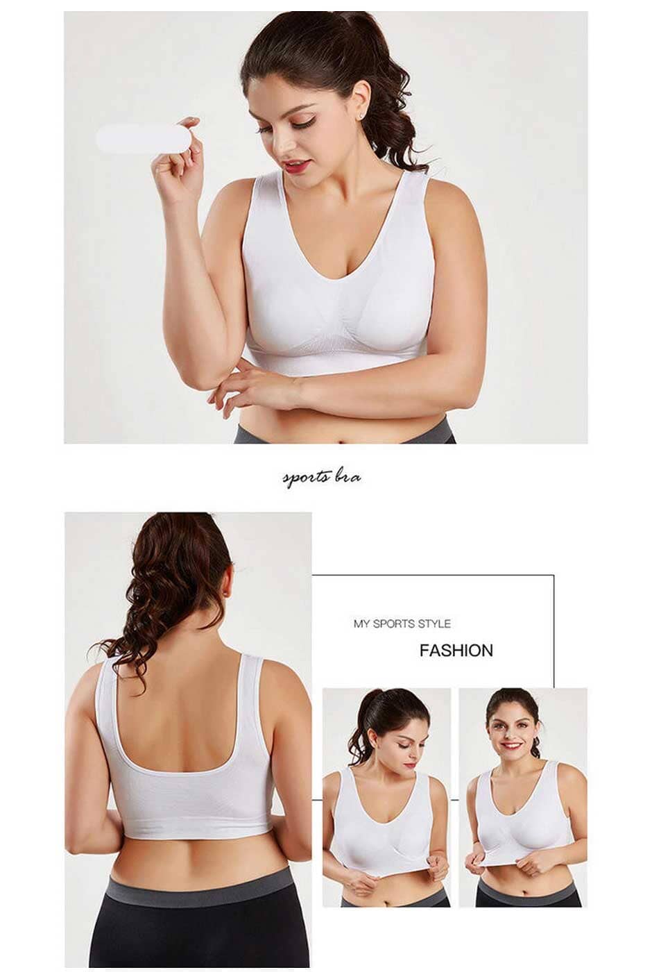 Women's Back Yoga Vest Sports Bra