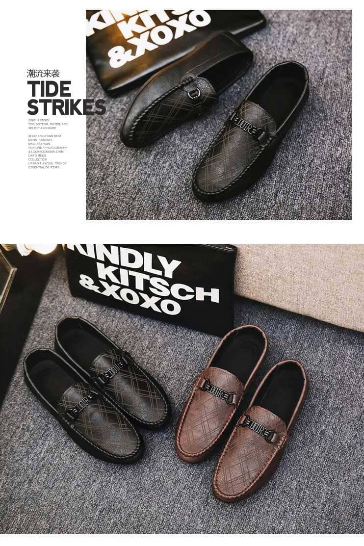 Men's Massacre Design Loafer Shoes
