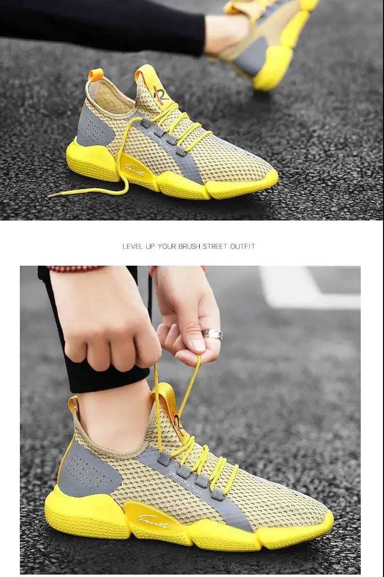 Popular Men's Feiwei Summer Breathable Mesh Running Shoes