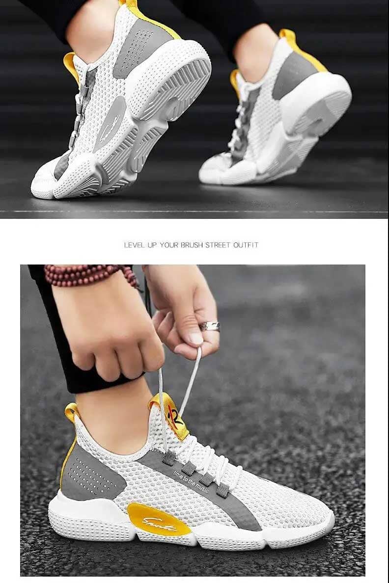 Popular Men's Feiwei Summer Breathable Mesh Running Shoes