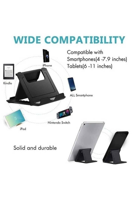 Back Support Folding Adjustable Cell Phone Stand