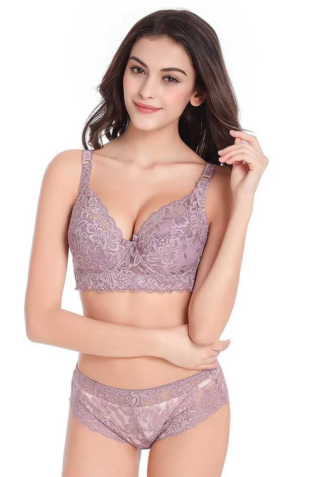 Women's Full Lace Thin Cotton Large Cup Adjustable Bra