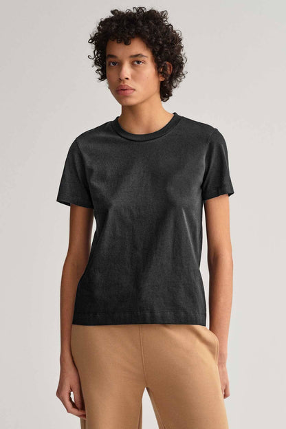 Berydale Women's Short-Sleeve Tee with Feminine Cut Neck: Pure BCI Combed Cotton Women's Tee Shirt Image 