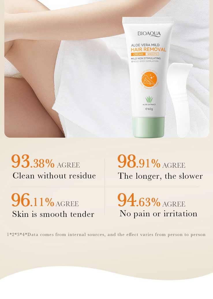 Bioaqua Aloe Vera Mild Hair Removal Cream - 60g