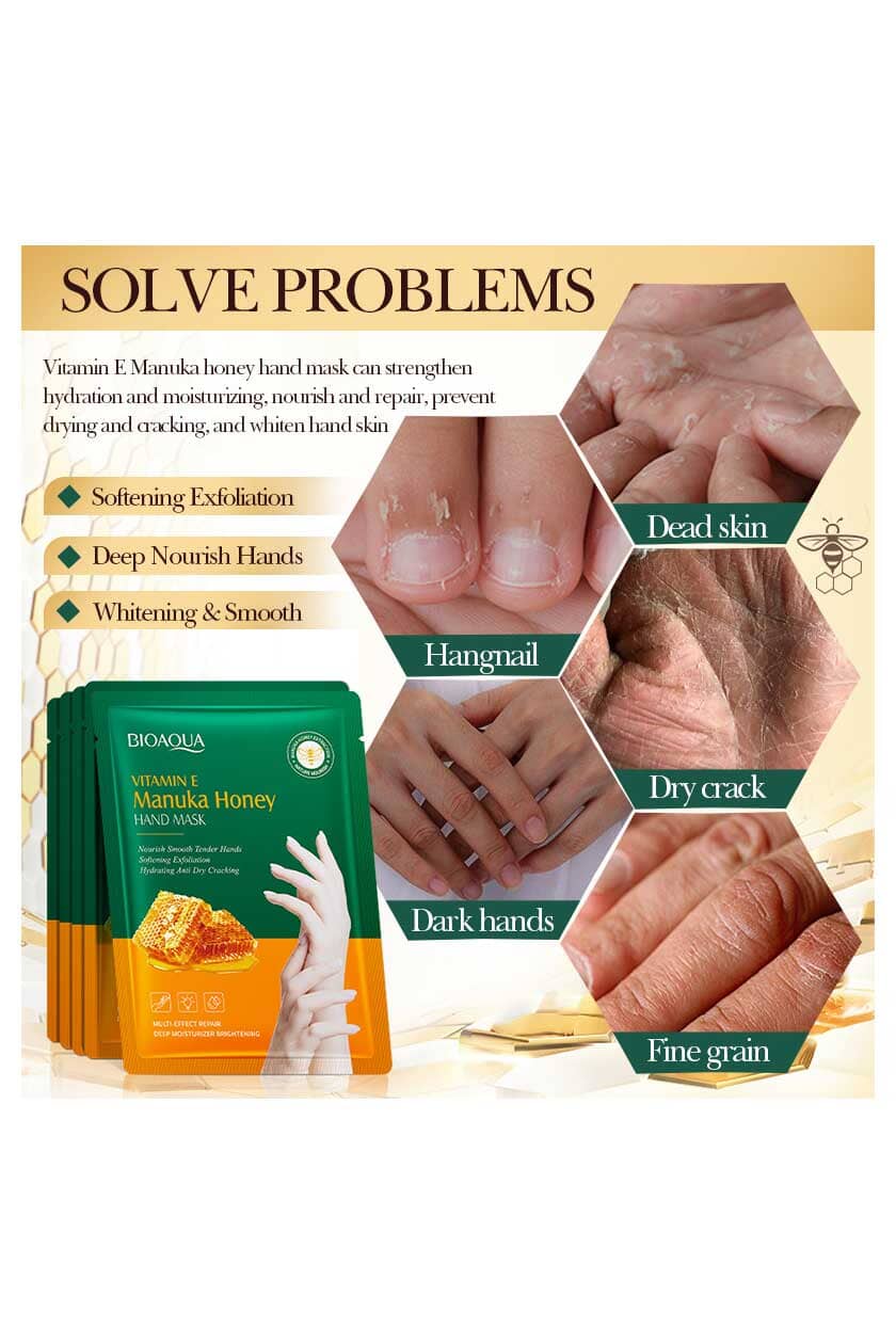 Bioaqua Vitamin E Manuka Honey Hand Mask