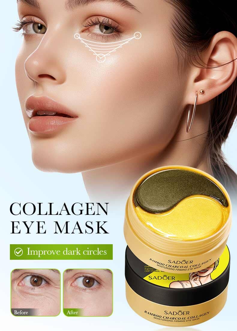 Sadoer Bamboo Charcoal Collagen Eye Mask - 80g