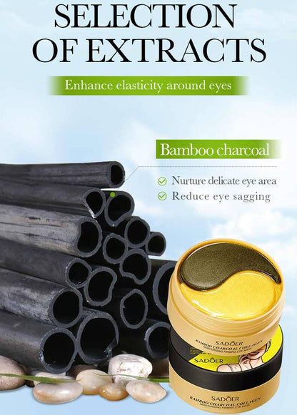 Sadoer Bamboo Charcoal Collagen Eye Mask - 80g