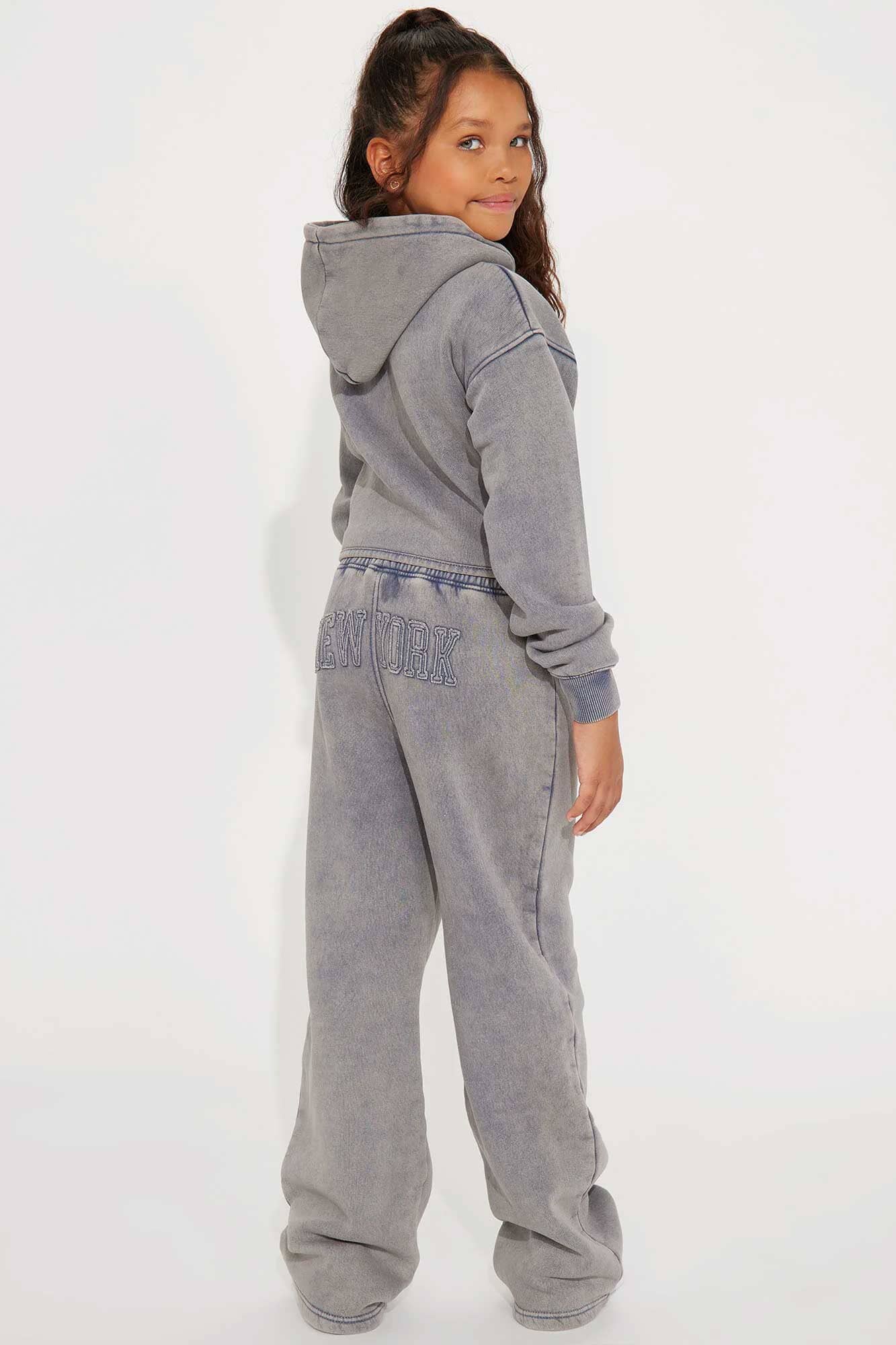 NK Girl's New York Hustle Washed Fleece Trousers