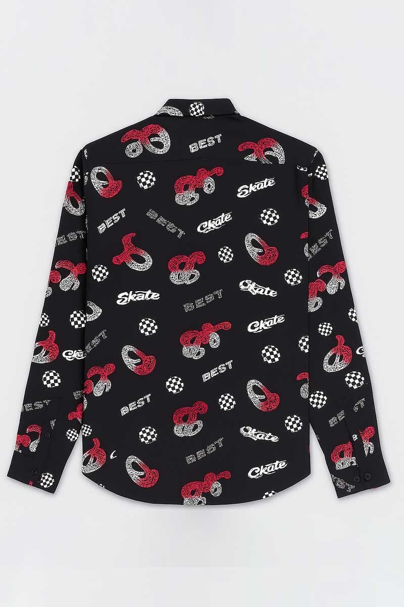 Scanners Men's Graphic Casual Shirt