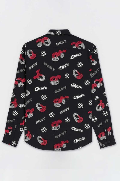 Scanners Men's Graphic Casual Shirt