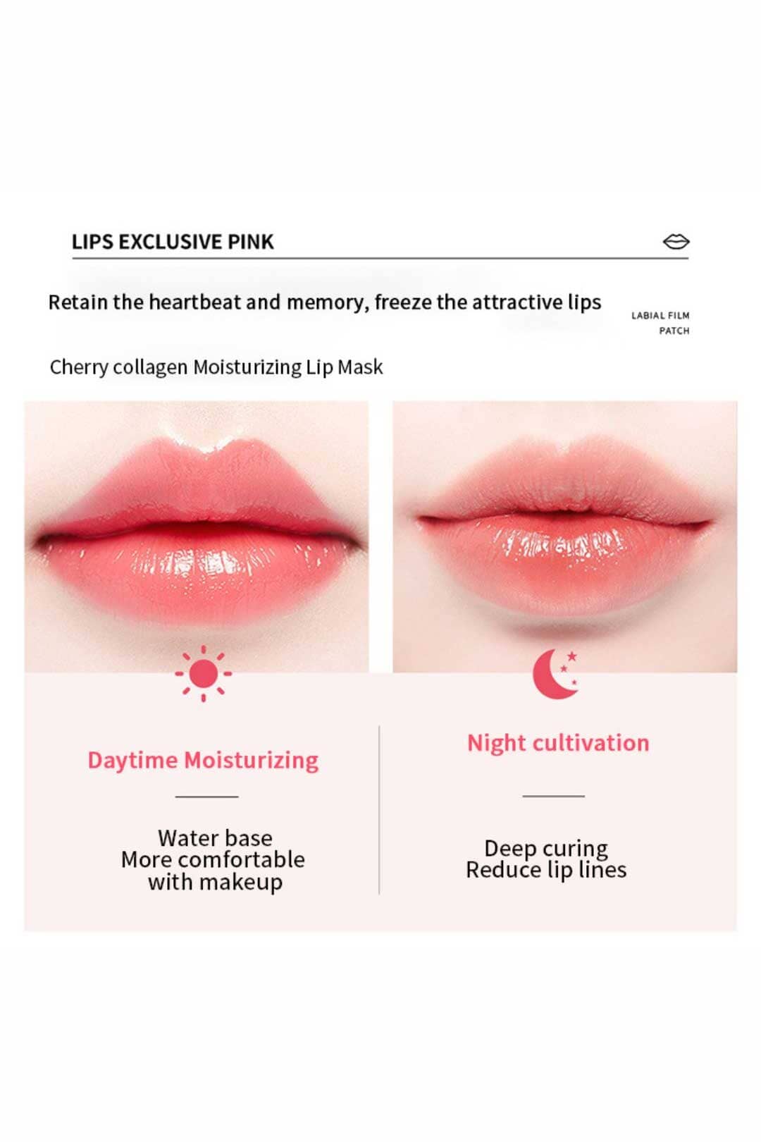 BPDE Women's Brightening Pink Moisturizing Lip Mask