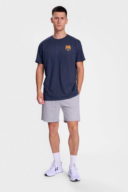 125 Men's Embroidered Barcelona Badge Tee Shirt