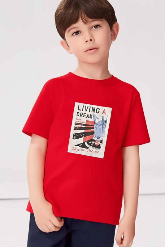 Polo Republica Boy's Living A Dream Printed Tee Shirt Boy's Tee Shirt Polo Republica 