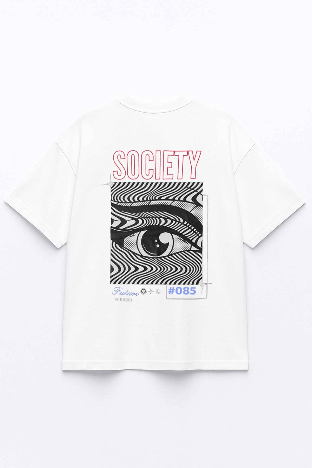 USQUARED Unisex Society Drop Shoulder Oversized Tee Shirt