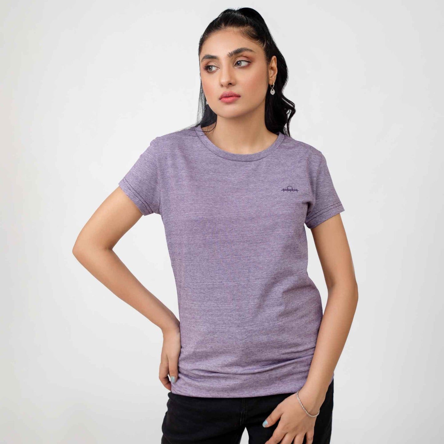 Madamadam Women's Graphic Short Sleeve Tee Shirt Women's Tee Shirt MADAMADAM Purple S 