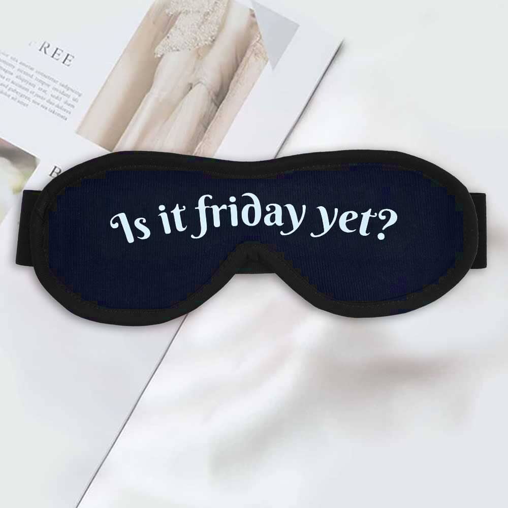 Polo Republica 'Sustainable Comfort' Eye Mask for Sleeping Eyewear Polo Republica Navy Is It Friday Yet 