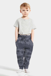 Kid's Tie & Dye Style Fleece Trousers Boy's Trousers SZK Graphite 5-6 Years 