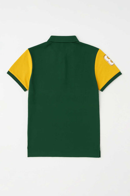 Bottle Green & Yellow