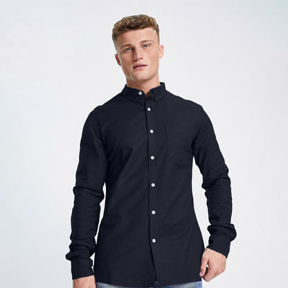 Cut Label Men's Amstetten Regular Fit Casual Shirt Men's Casual Shirt Minhas Garments Navy S 