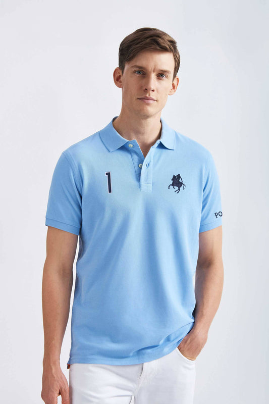 Polo Republica Men's Polo Horse & 1 Embroidered Short Sleeve Polo Shirt Men's Polo Shirt Polo Republica 
