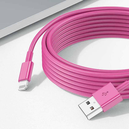 iPhone Power Line Fast Charging Cable - 1 Meter Mobile Accessories CPUS Magenta 