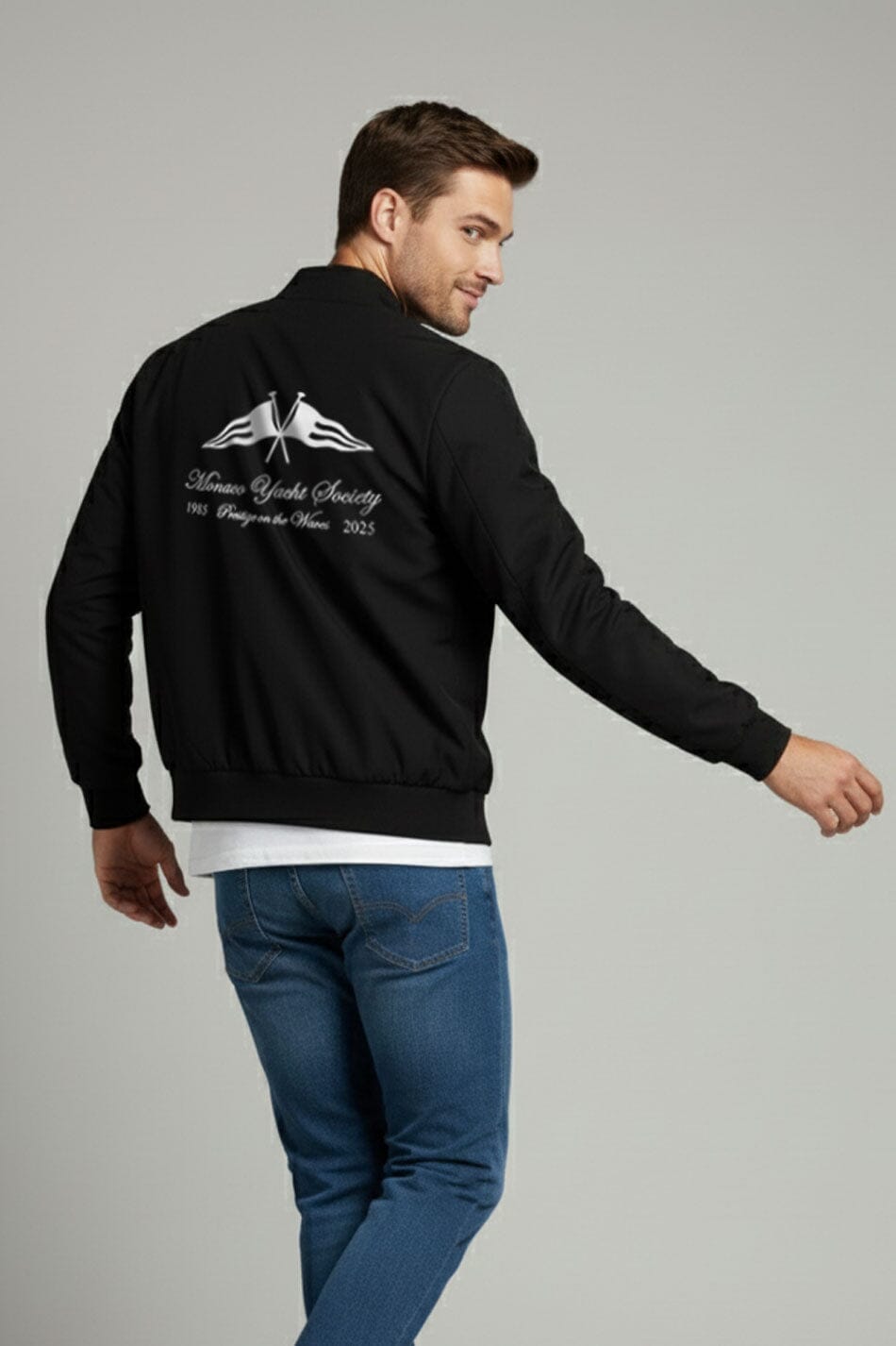 USQUARED Men's Monaco Yacht Bomber Jacket