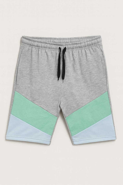 Heather Grey & Turquoise