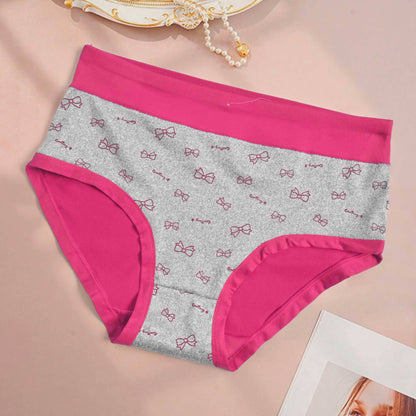 Misa Women's Classic Bow Knot Printed Underwear Women's Lingerie SRL Pink 30-36 