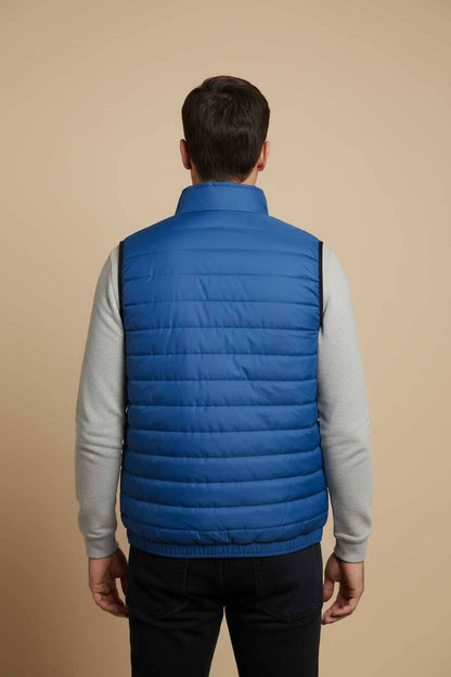 Burnt Soul Men's Phoenix Embroidered Body Warmer Puffer Gilet