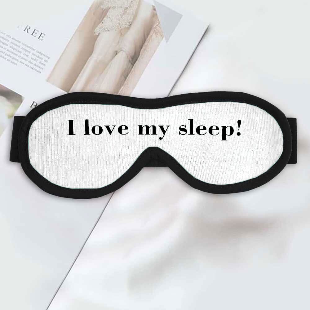 Polo Republica 'Sustainable Comfort' Eye Mask for Sleeping good night Eyewear Polo Republica White I Love My Sleep 