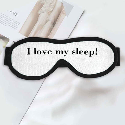 Polo Republica 'Sustainable Comfort' Eye Mask for Sleeping good night Eyewear Polo Republica White I Love My Sleep 