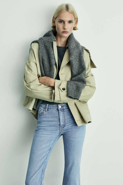 Cut Label Women's Flared Cropped Jeans