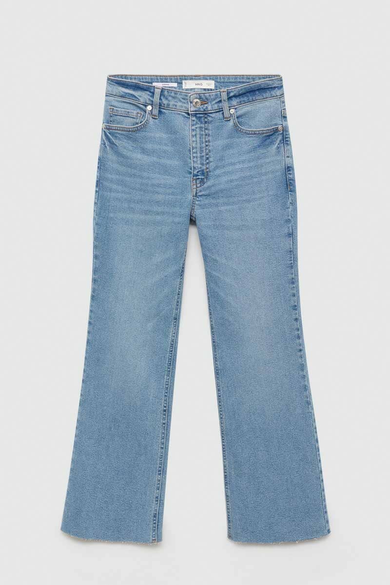 Cut Label Women's Flared Cropped Jeans