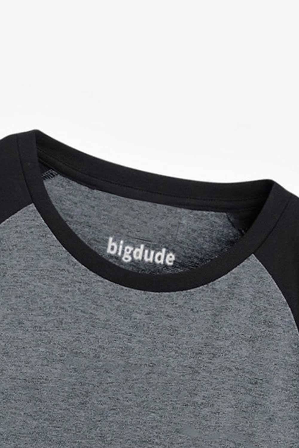 Big Sizes Men's Raglan Sleeve Tee Shirt