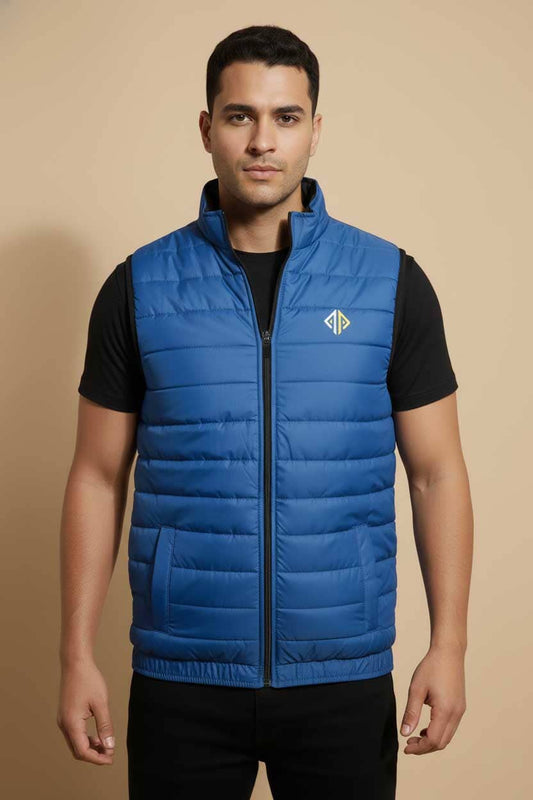 Burnt Soul Men's Arnhem Embroidered Body Warmer Puffer Gilet