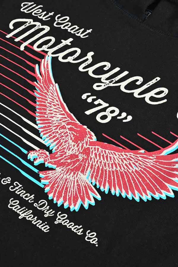 Archer & Finch Men's West Coast Printed Fleece Pullover Hoodie