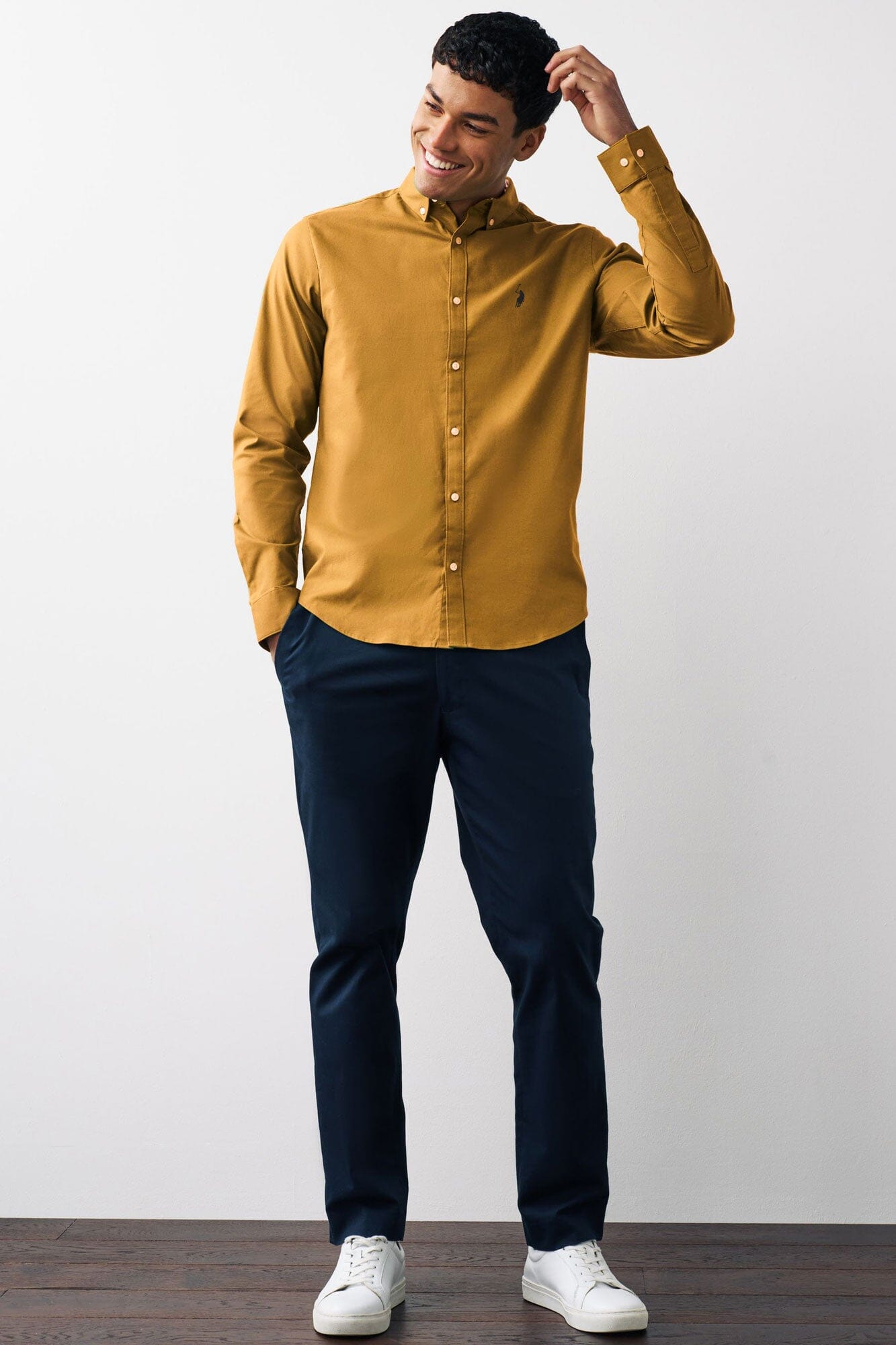 Polo Republica Men's Signature Pony Embroidered Solid Casual Shirt Men's Casual Shirt Polo Republica 